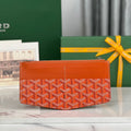 INSERT LOUISE 21 IN RED ORANGE GOYARDINE CANVAS