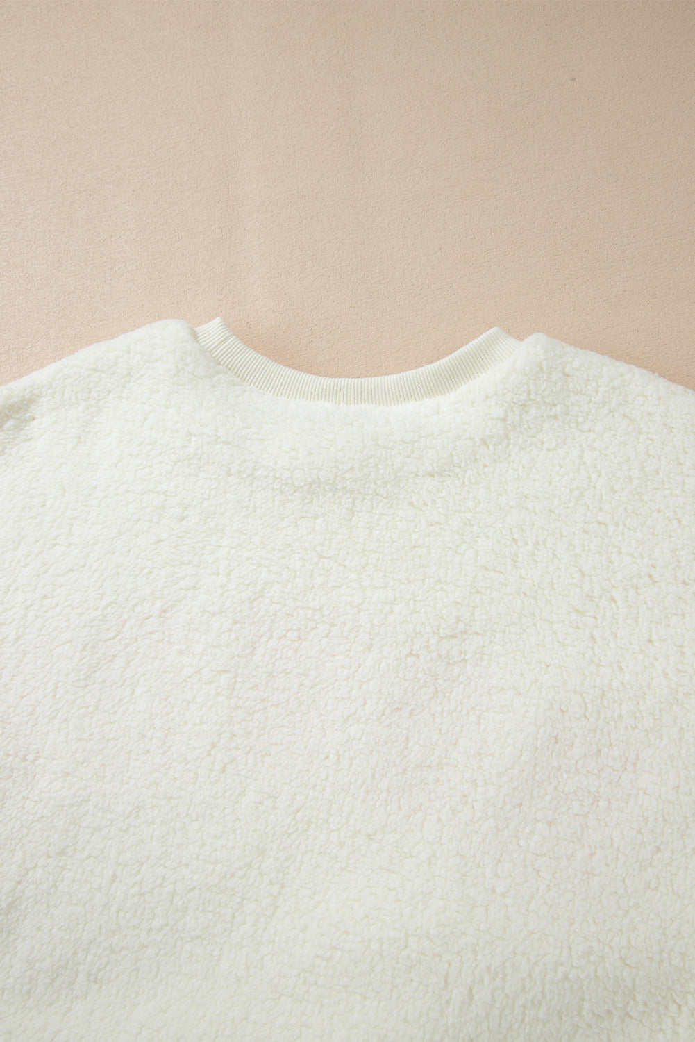 White Fleece with Pink Howdy Lettering Pullover Sweatshirt